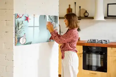 Magnetna tabla piši briši poletna kompozicija