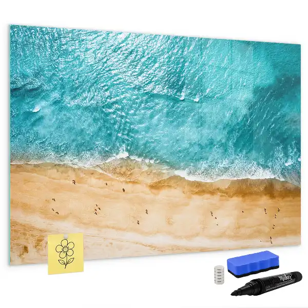 Magnetna tabla za risanje motiv ljudje na plaži