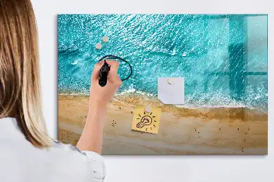 Magnetna tabla za risanje motiv ljudje na plaži
