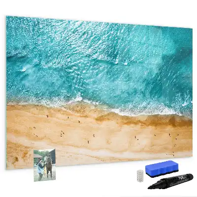 Magnetna tabla za risanje motiv ljudje na plaži