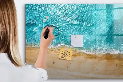 Magnetna tabla za risanje motiv ljudje na plaži