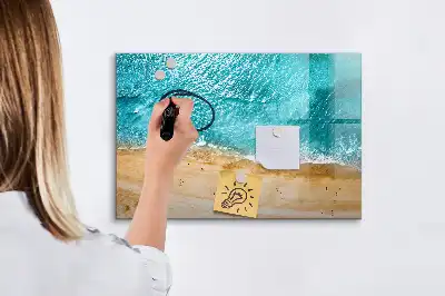 Magnetna tabla za risanje motiv ljudje na plaži