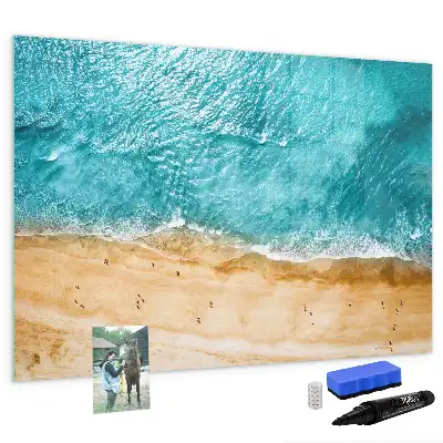 Magnetna tabla za risanje motiv ljudje na plaži