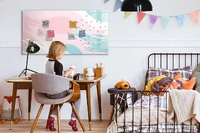 Magnetna tabla za risanje pastelna abstrakcija