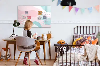 Magnetna tabla za risanje pastelna abstrakcija