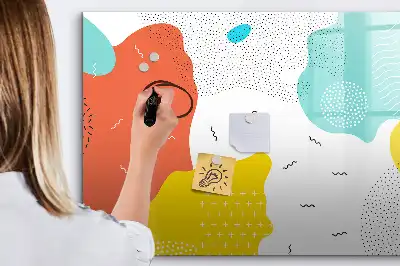Magnetna tabla za risanje z motivom pop art abstrakcije