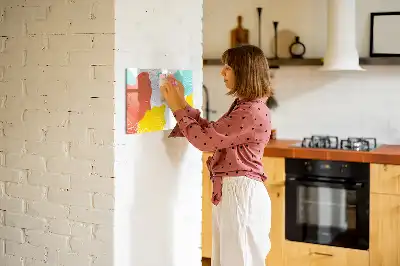 Magnetna tabla za risanje z motivom pop art abstrakcije