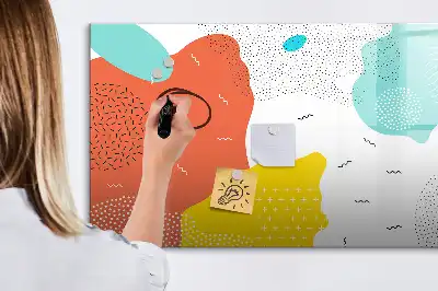 Magnetna tabla za risanje z motivom pop art abstrakcije