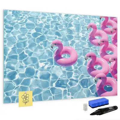 Napihljivi flamingo magnetna tabla piši briši
