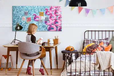 Napihljivi flamingo magnetna tabla piši briši