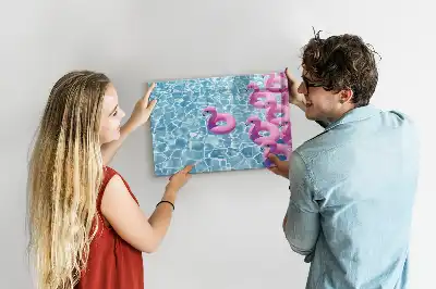 Napihljivi flamingo magnetna tabla piši briši