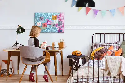 Napihljivi flamingo magnetna tabla piši briši