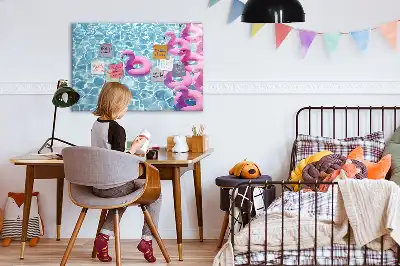 Napihljivi flamingo magnetna tabla piši briši