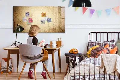 Magnetna tabla za risanje motiv starega zemljevida sveta