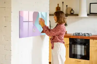 Magnetna tabla za risanje pastelni vzorec