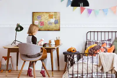 Magnetna tabla za risanje z motivom starega zemljevida sveta