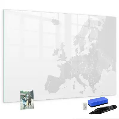 Zemljevid Evrope magnetna tabla za risanje