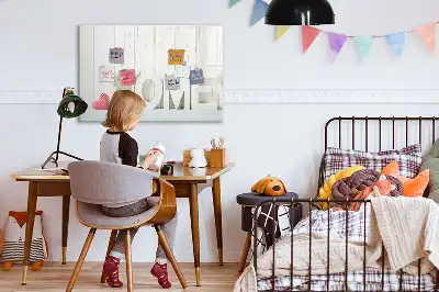Magnetna tabla piši briši z napisom Dom