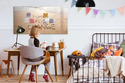 Magnetna tabla za risanje motiv s plažo