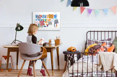 Magnetna tabla za risanje z motivom pozitivnega citata