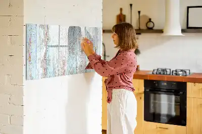 Magnetna tabla piši briši pastelne lesene izvedbe