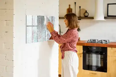 Magnetna tabla piši briši pastelne lesene izvedbe