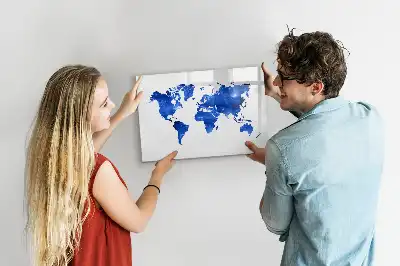 Kozmični zemljevid sveta magnetna piši briši tabla