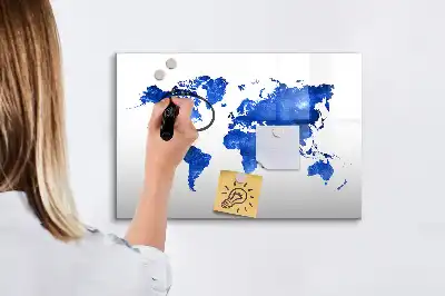 Kozmični zemljevid sveta magnetna piši briši tabla