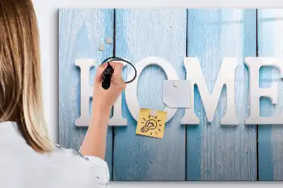 Magnetna piši-briši tabla z napisom Dom