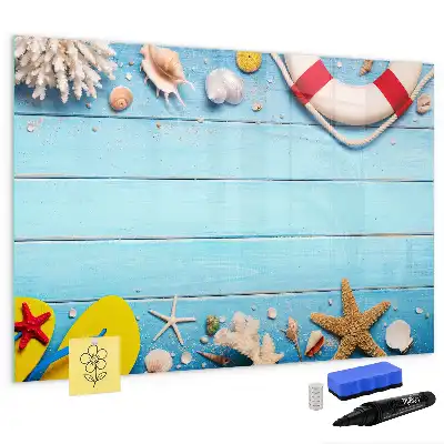 Magnetna piši-briši tabla kot dodatek za plažo