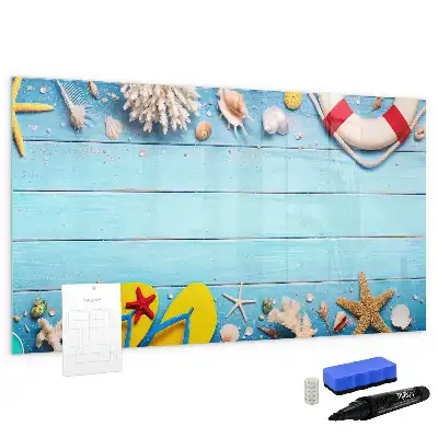 Magnetna piši-briši tabla kot dodatek za plažo