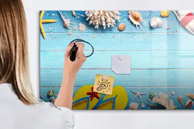 Magnetna piši-briši tabla kot dodatek za plažo