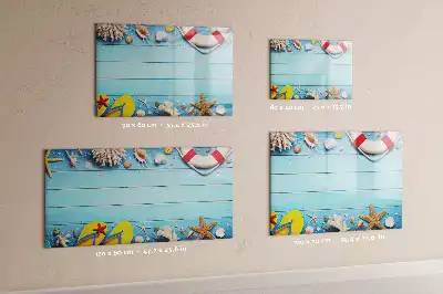 Magnetna piši-briši tabla kot dodatek za plažo
