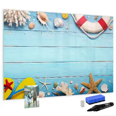 Magnetna piši-briši tabla kot dodatek za plažo