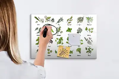 Magnetna tabla za risanje z motivom drevesnih vrst