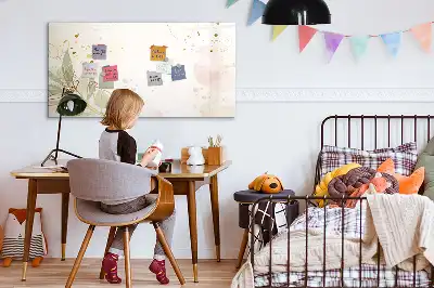 Magnetna tabla piši-briši motiv pastelna abstrakcija
