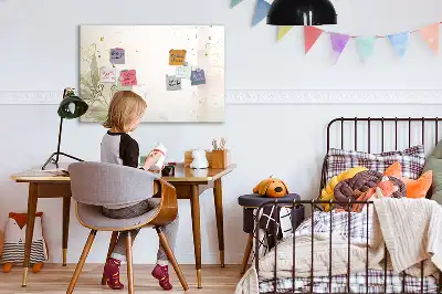 Magnetna tabla piši-briši motiv pastelna abstrakcija