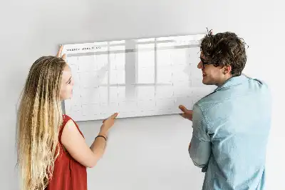 Magnetna tabla piši-briši minimalistični jedilnik