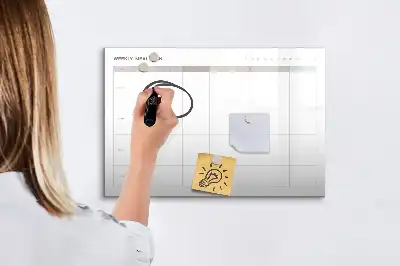 Magnetna tabla piši-briši minimalistični jedilnik