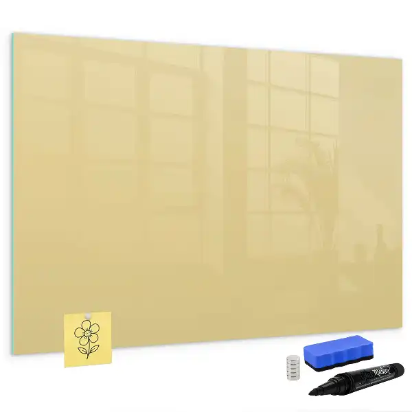 Magnetna tabla za risanje kremne barve