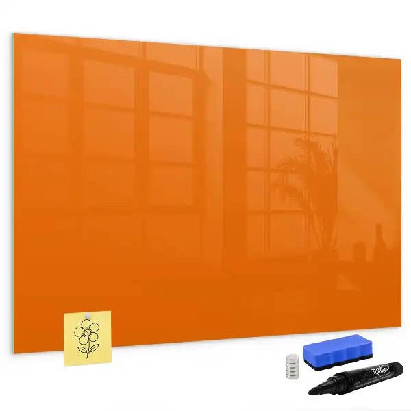 Magnetna tabla za risanje oranžna