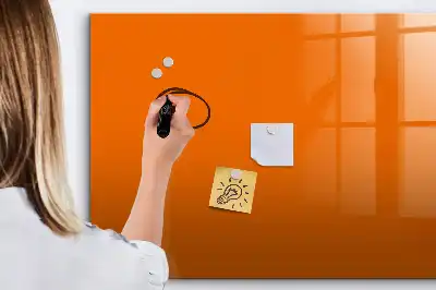 Magnetna tabla za risanje oranžna