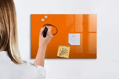 Magnetna tabla za risanje oranžna