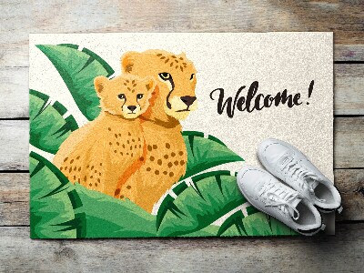 Predpražnik Welcome Leopard