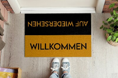 Predpražnik za pred vrata Willkommen Auf wiedersehen