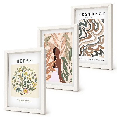 Stenska galerija slik Boho estetski pastelni minimalistični plakati
