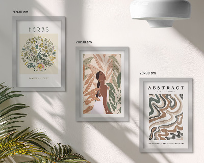 Stenska galerija slik Boho estetski pastelni minimalistični plakati