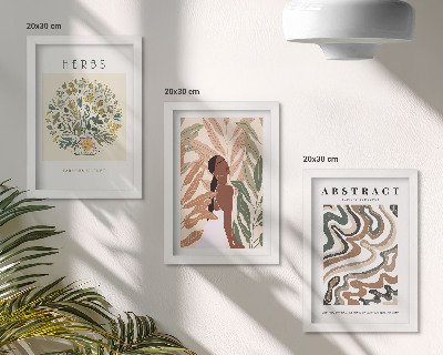 Stenska galerija slik Boho estetski pastelni minimalistični plakati