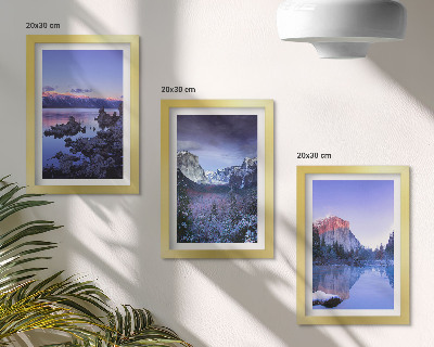 Stenska galerija slik Gorske pokrajine v mraku, razgledi na vodo