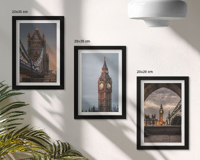 Stenska galerija slik Pogled na London z mostom in Big Benom